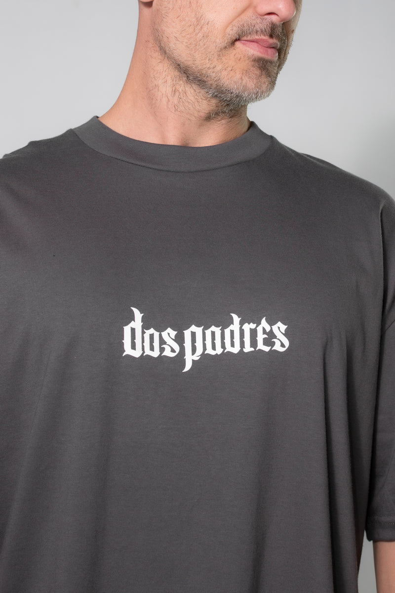 Remera Dos Padres Oversize Unisex Gris