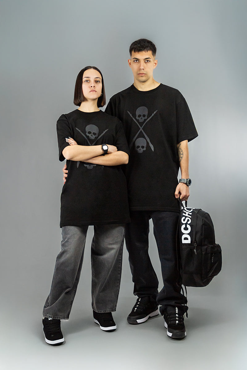 Remera Dos Padres Unixes Bones Negro 5G