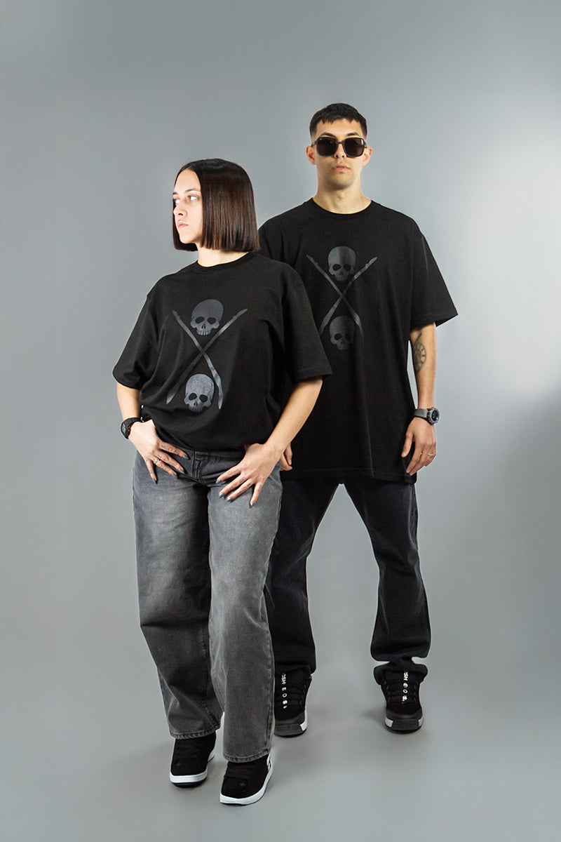 Remera Dos Padres Unixes Bones Negro 5G