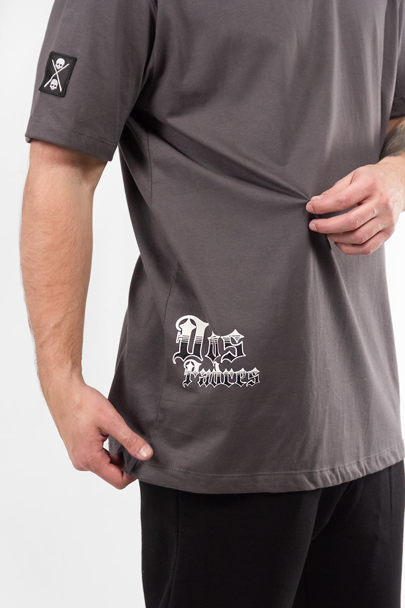 Remera Hombre Dos Padres Diseño Gris 5D
