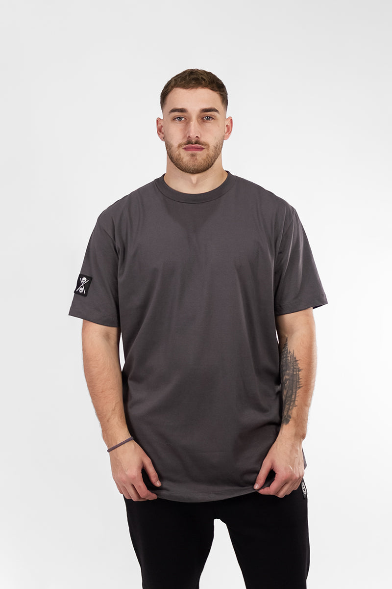 Remera Hombre Dos Padres Diseño Gris 5D