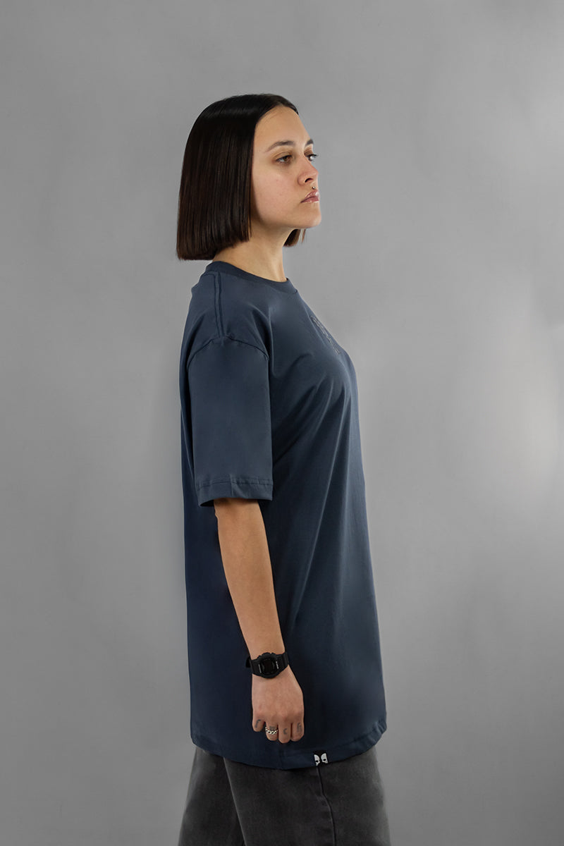 Remera Dos Padres H Skull Azul T11