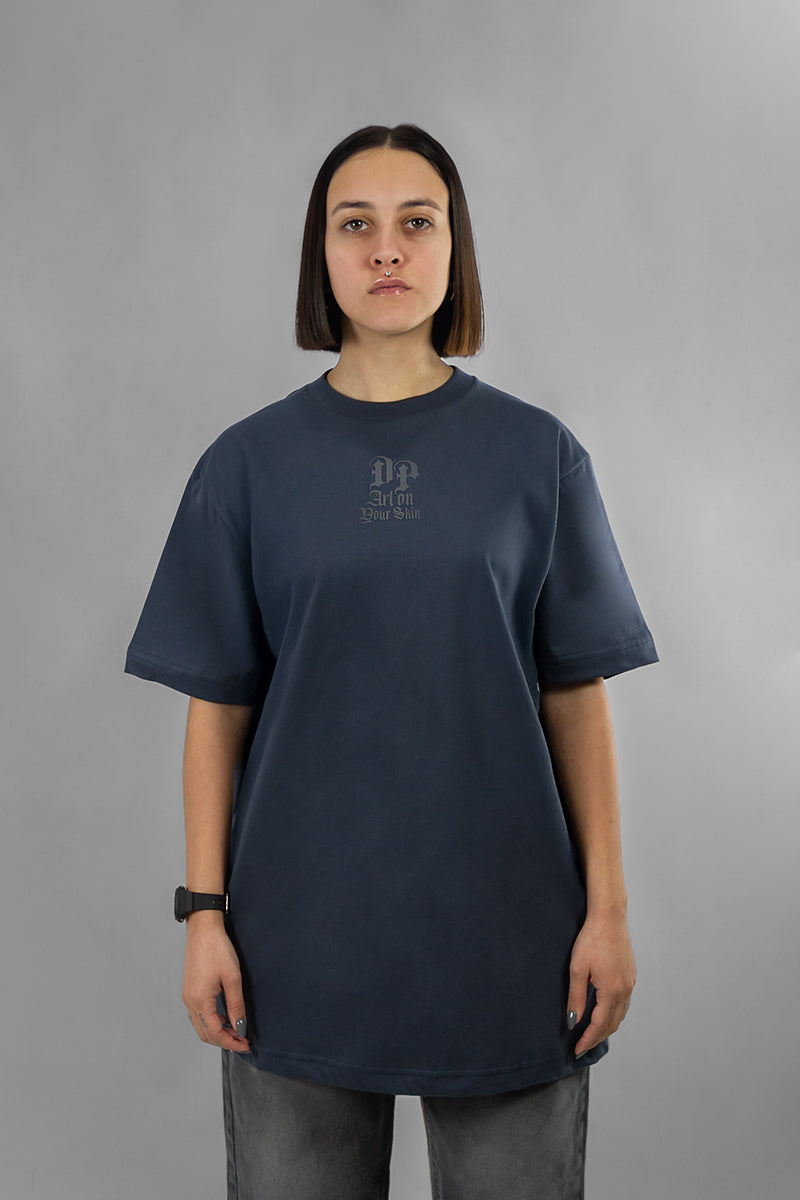 Remera Dos Padres H Skull Azul T11