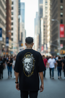 Remera Dos Padres Over Negro