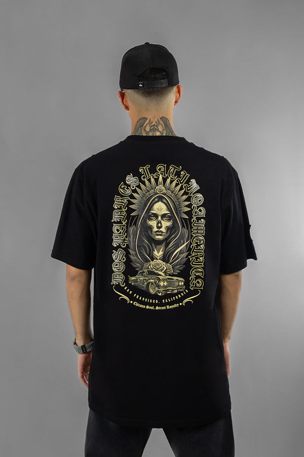 Remera Dos Padres H Regular Negro 7019A