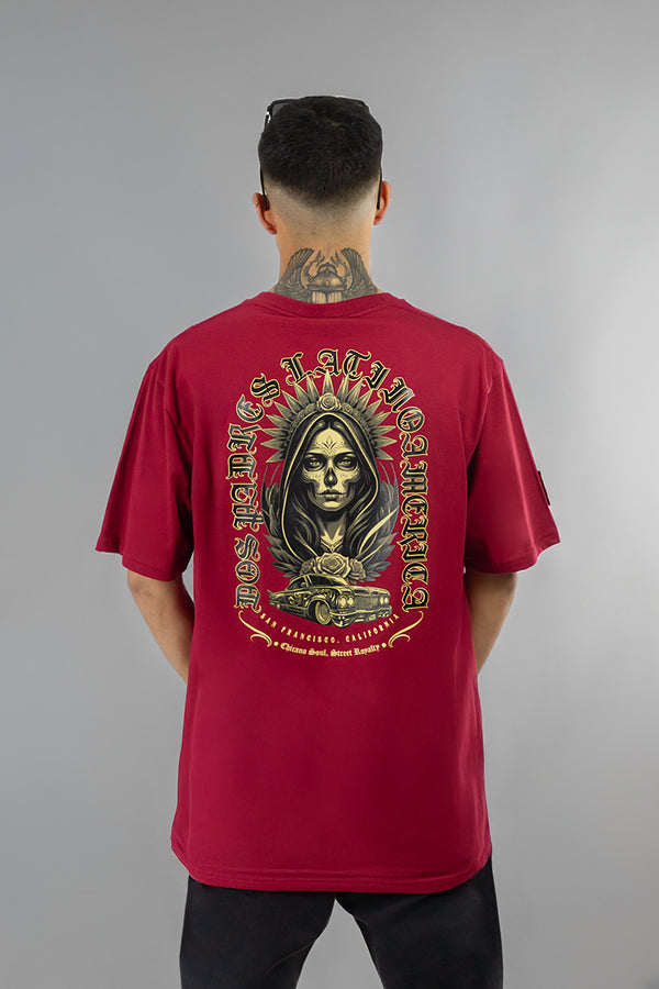 Remera Dos Padres H Regular Bordo 7879A