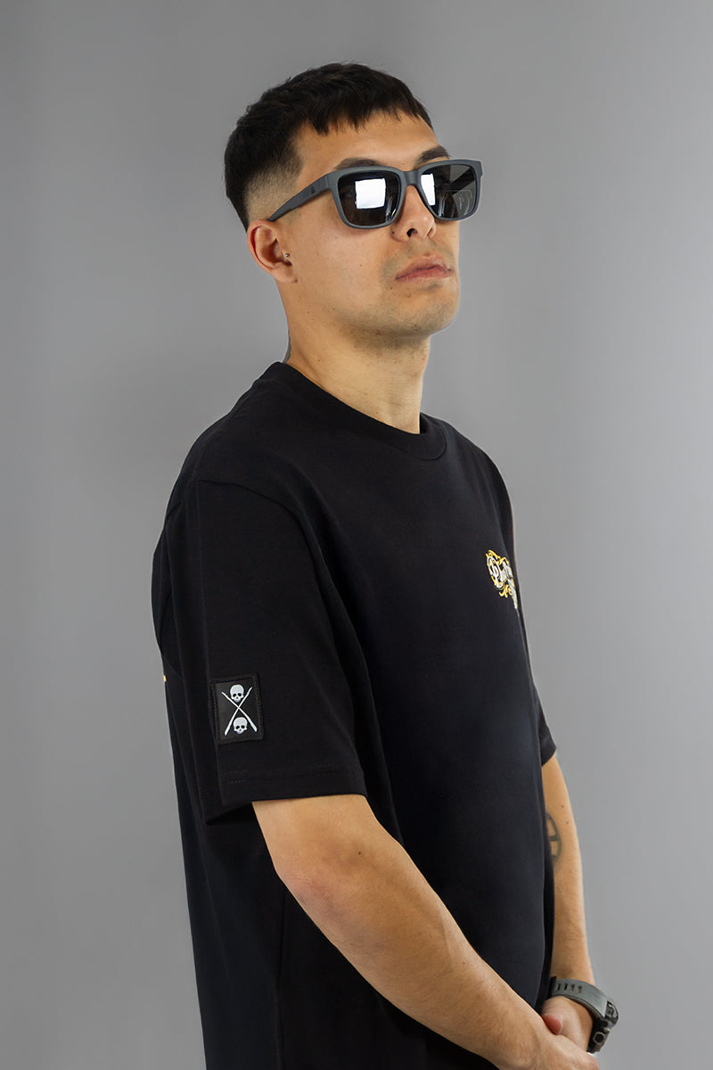 Remera Dos Padres H Regular Negro 701Y6