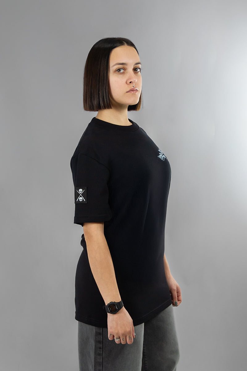 Remera Dos Pares Unixes Regular Negro 7015A