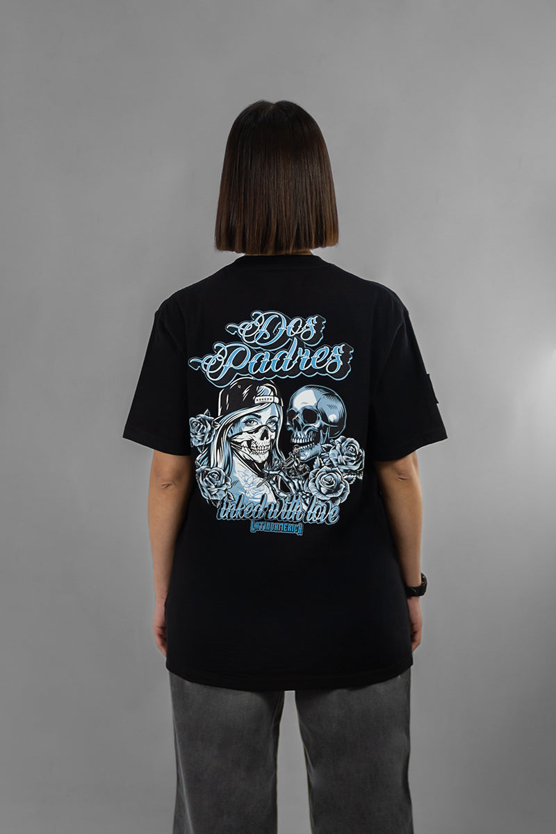 Remera Dos Pares Unixes Regular Negro 7015A