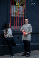 Remera Dos Padres Regular Cemento