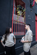 Remera Dos Padres Regular Cemento