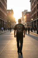 Remera Dos Padres Diseño Negro