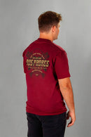 Remera Dos Padres Diseño Bordo