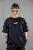 Remera Dos Padres M Oversize Negro 6012H