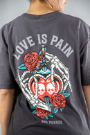 Remera Dos Padres Mujer Overzise Gris 6892H