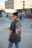 Remera Dos Padres Overzise Gris