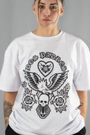 Remera Dos Padres M Oversize 6025 Blanco