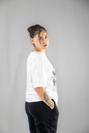 Remera Dos Padres M Oversize 6025 Blanco