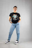 Remera Dos Padres M Regular Negro 6011G