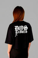 Remera Dos Padres Boxy Negro