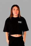 Remera Dos Padres Boxy Negro