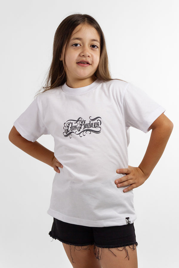 Remera Dos Padres Diseño Blanco KIDS