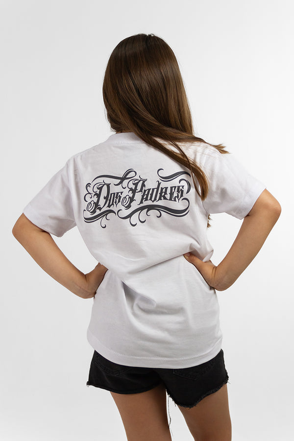Remera Dos Padres Kids Diseño Blanco