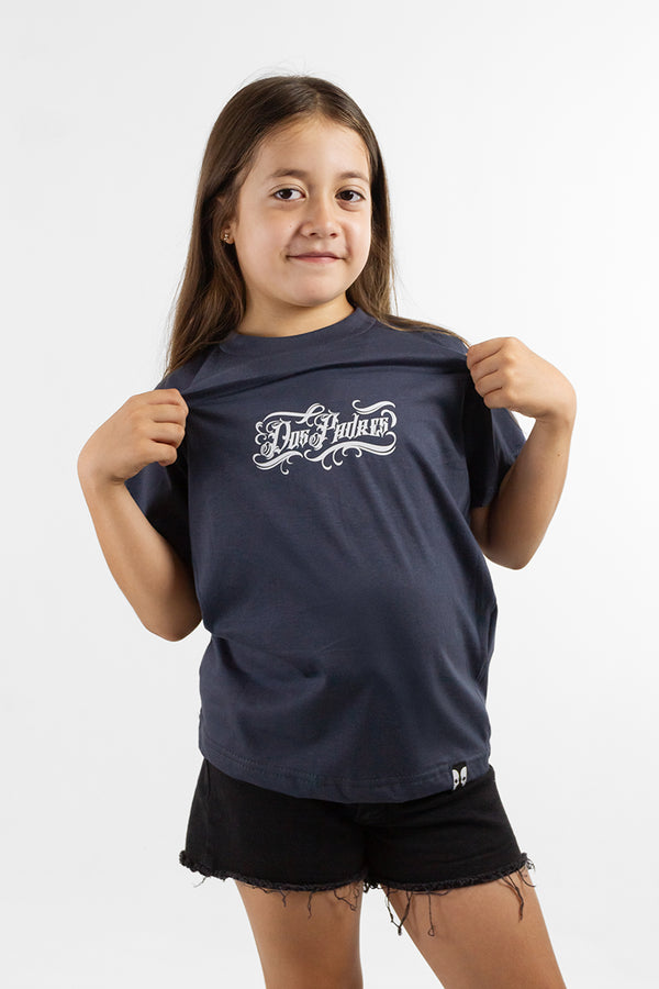 Remera Dos Padres Diseño Azul KIDS