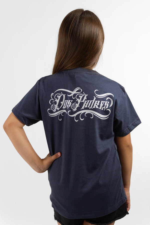 Remera Dos Padres Kids Diseño Azul