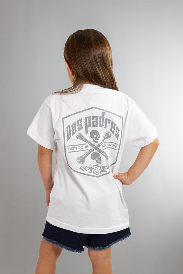 Remera Dos Padres Diseño Blanco 0F KIDS