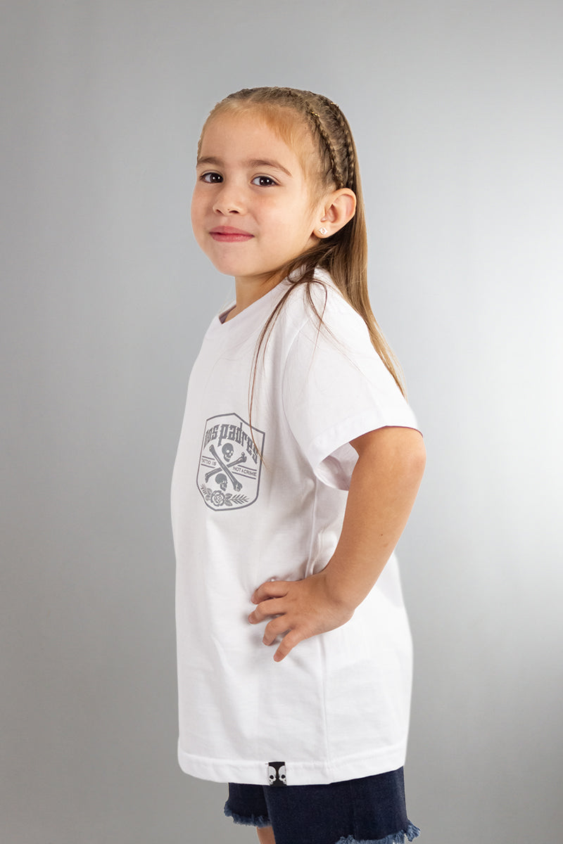 Remera Dos Padres Diseño Blanco 0F KIDS