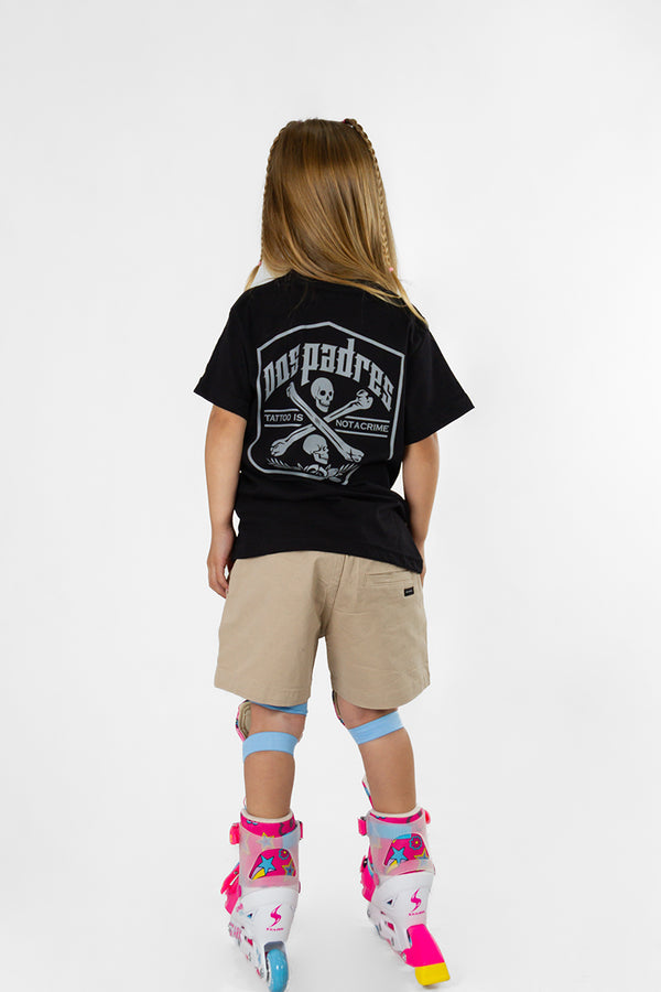 Remera Dos Padres Kids Diseño Negro 0F