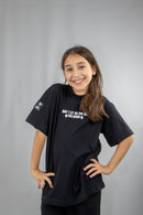 Remera Dos Padres Kids Oversize Negro 6016I