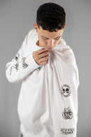 Remera Manga Larga Dos Padres H Relax Long Fit Blanca