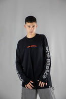 Remera Manga Larga Dos Padres Hombre Relax Long Fit Negro 6019I