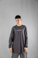 Remera Manga Larga Dos Padres Hombre Relax Long Fit Gris 6899I