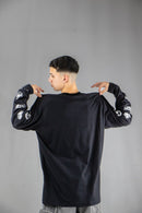 Remera Manga Larga Dos Padres Hombre Relax Long Fit Negro 6019J