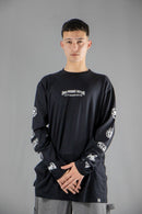 Remera Manga Larga Dos Padres Hombre Relax Long Fit Negro 6019J