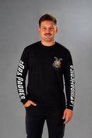 Remera Manga Larga Dos Padres Long Fit Negro