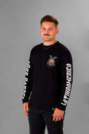 Remera Manga Larga Dos Padres Long Fit Negro