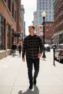 Camisa Dos Padres Lumberjack Negro Gris