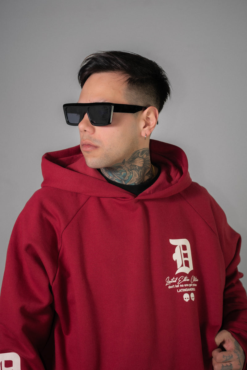 Buzo Dos Padres H Oversize Hood Bordo OB