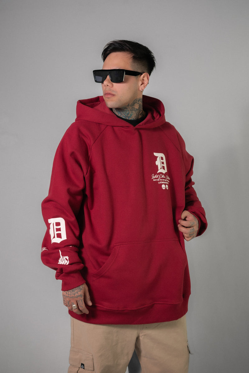 Buzo Dos Padres H Oversize Hood Bordo OB