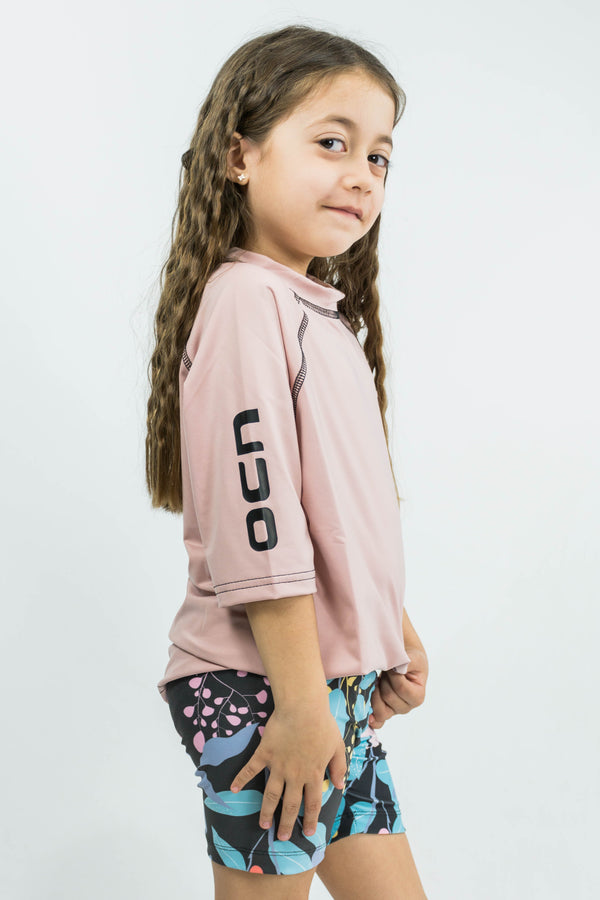 Lycra Remera Ocn Kids Beach Rosa Vintage 230