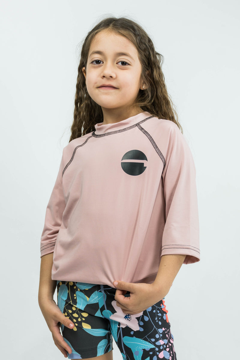 Lycra Remera Ocn Kids Beach Rosa Vintage 230🌞🌊😎