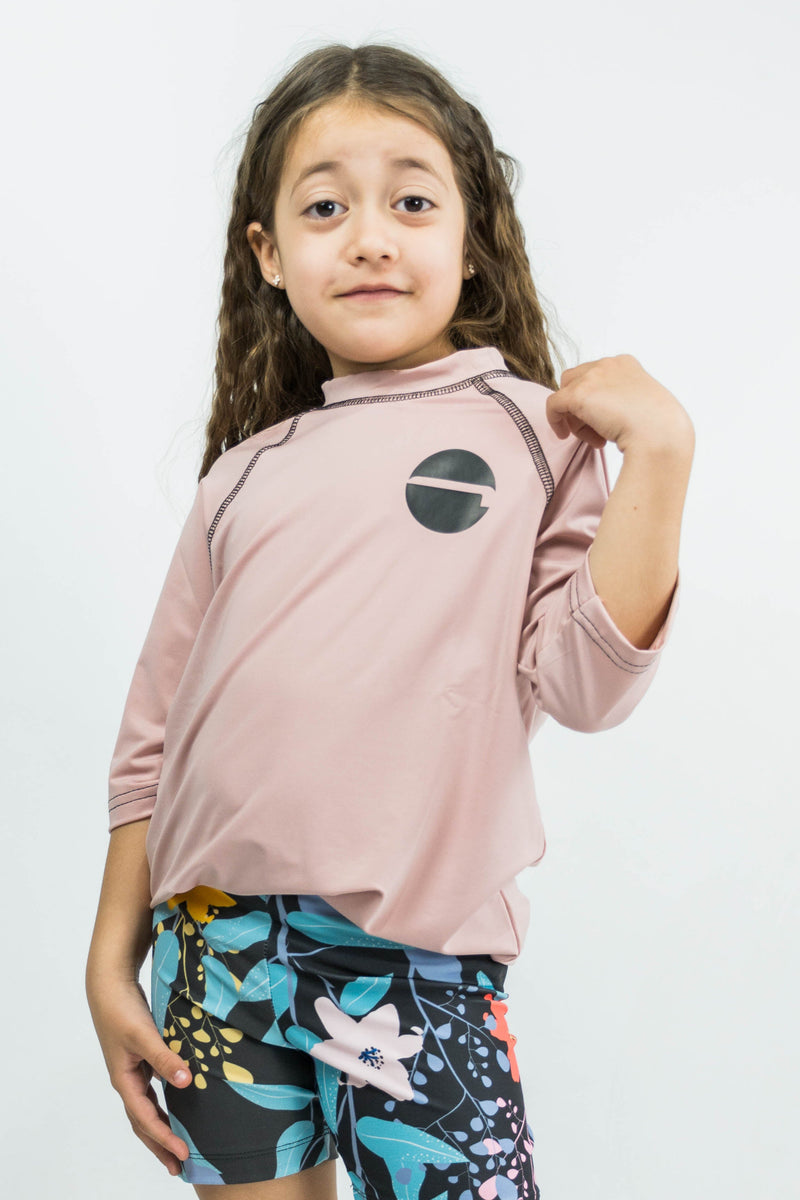 Lycra Remera Ocn Kids Beach Rosa Vintage 230