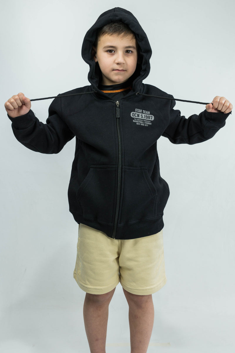 Campera Ocn KIDS Original Negro 250