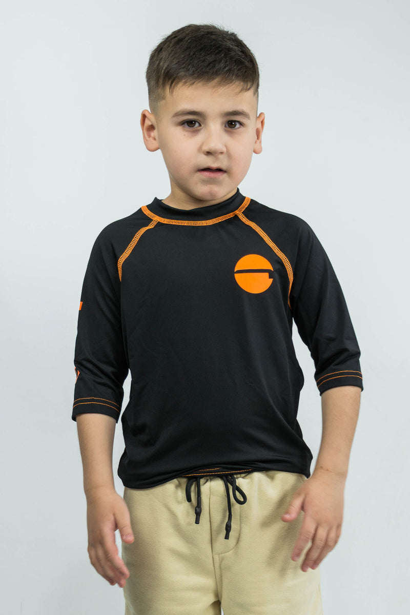 Lycra Remera Ocn Kids Beach Negro/Nar 230