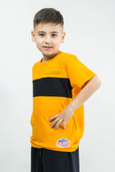 Remera Ocn Kids Rmc Three Flame Naranja Negro