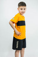 Remera Ocn Kids Rmc Three Flame Naranja Negro